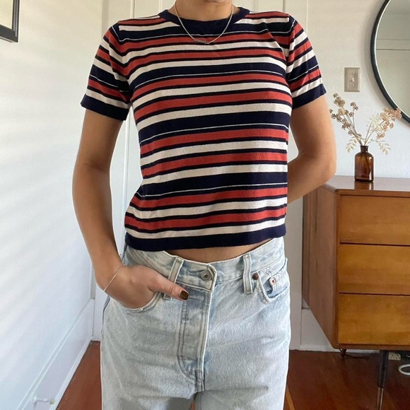 Brandy Melville stripe tee - Picture 1 of 4